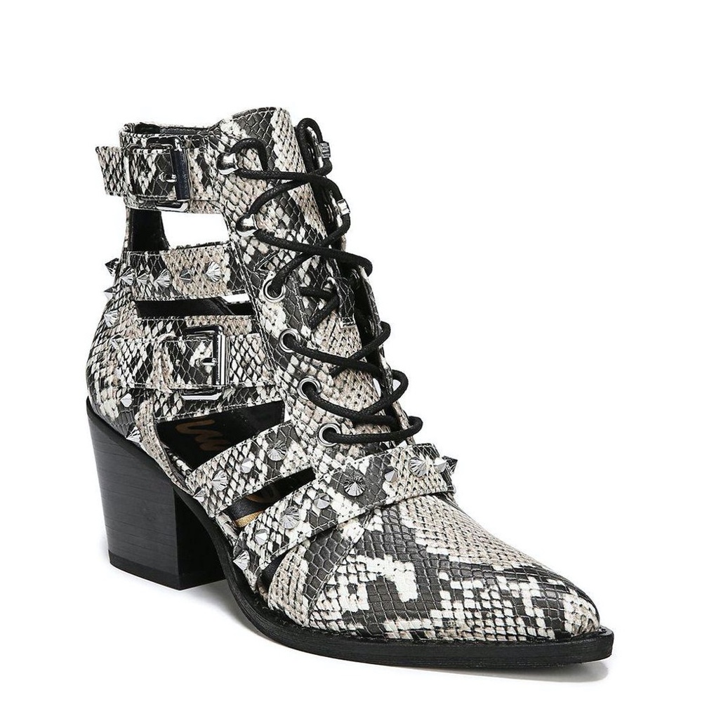Sam Edelman Snake Print Booties